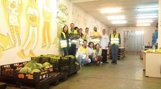 Sort out donated food for people in need in June